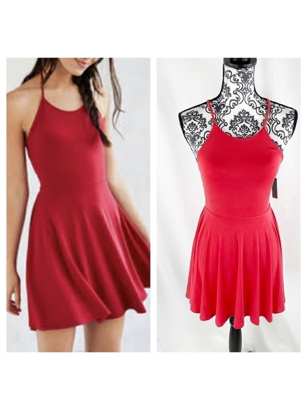 Revolve Lovers + Friends Lace Up Skater Mini Dress